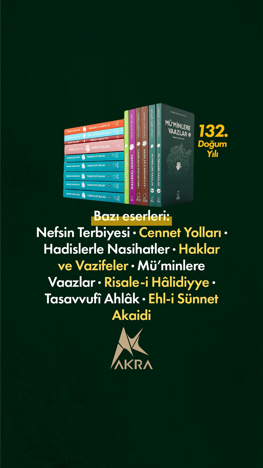 MEHMED ZAHİD KOTKU 132. YIL