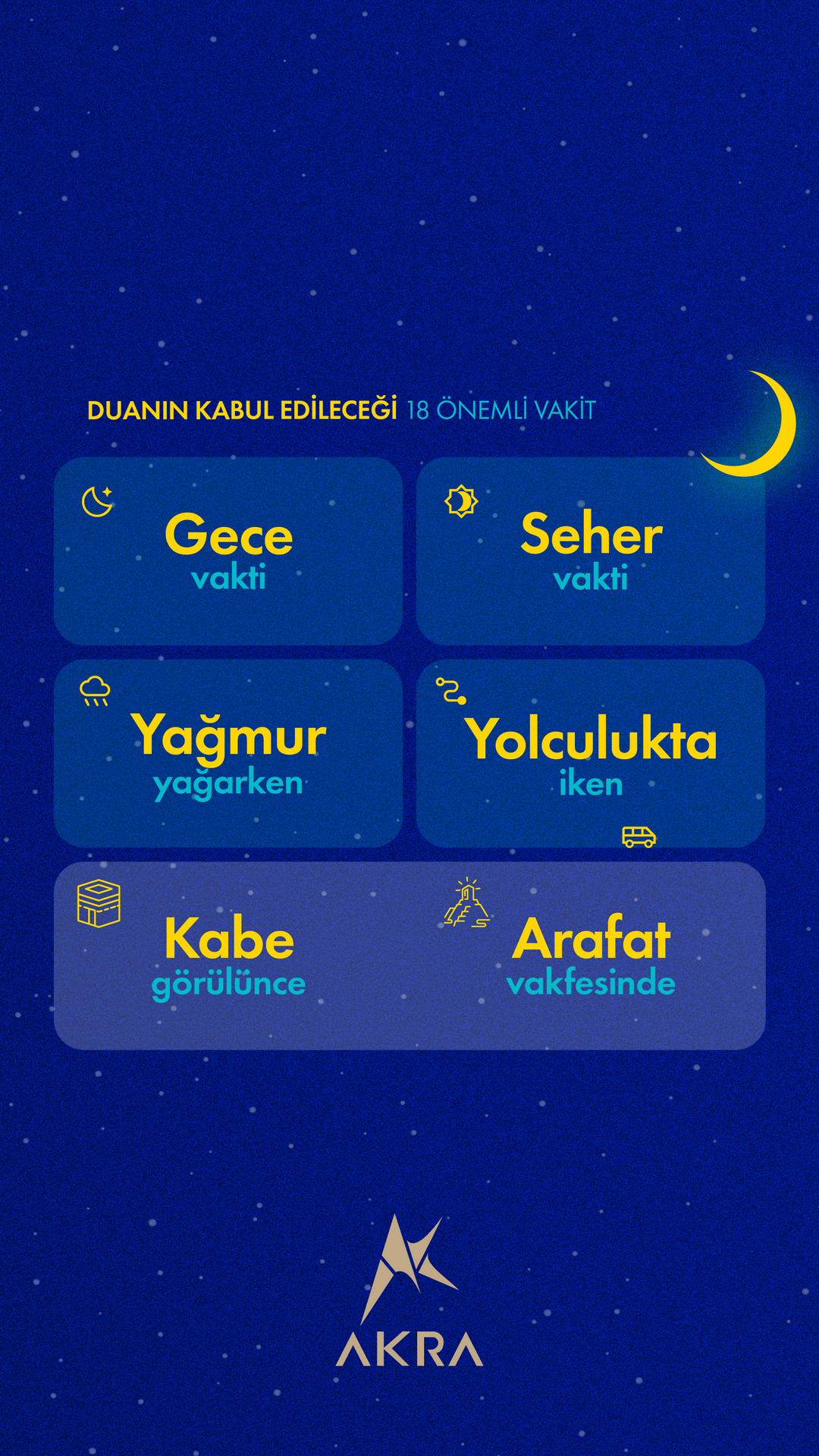 Duanın Kabul Edileceği 18 Önemli Vakit