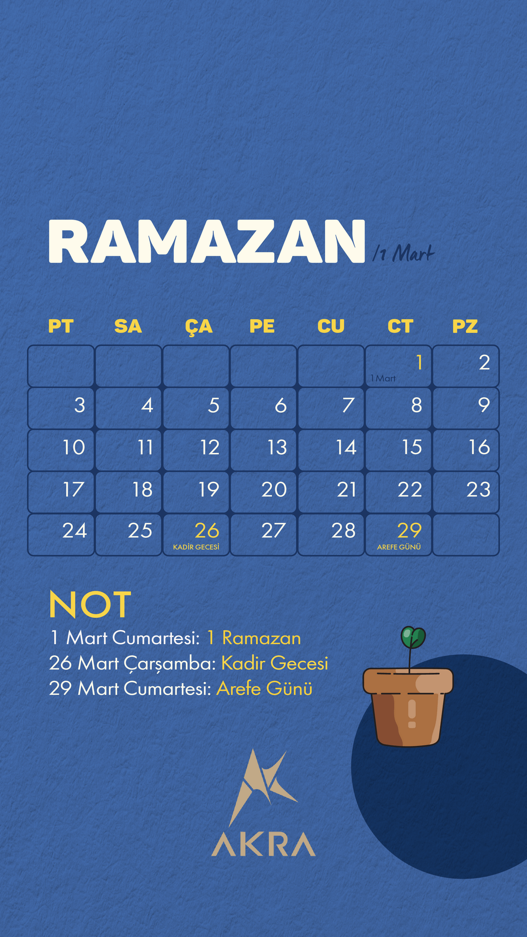 1446 - 2025 ÜÇ AYLAR TAKVİMİ