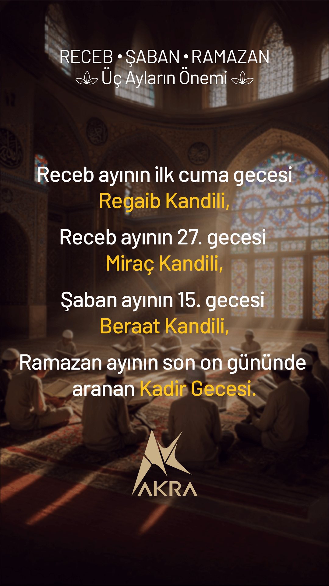 ÜÇ AYLARIN ÖNEMİ