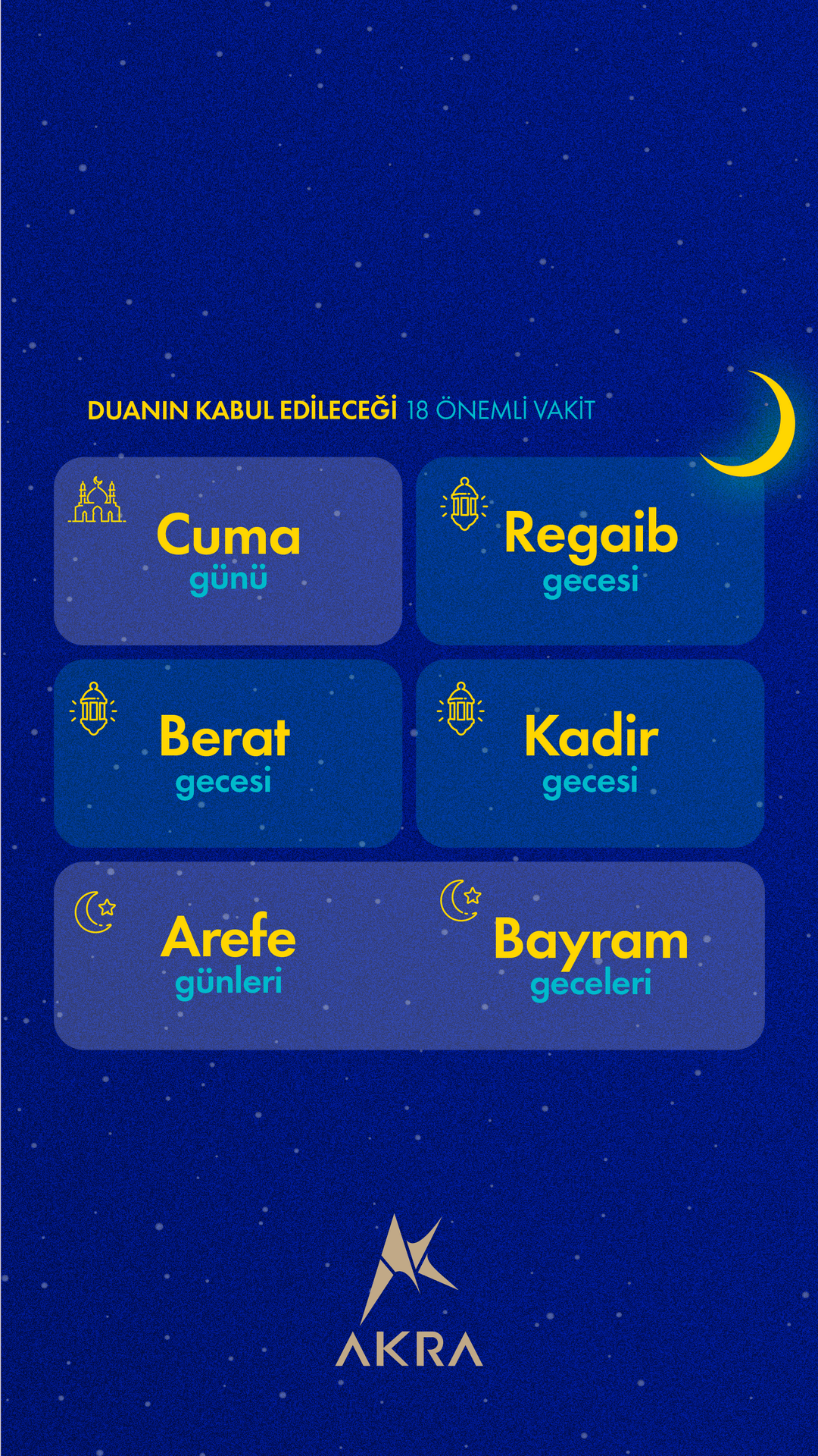 Duanın Kabul Edileceği 18 Önemli Vakit