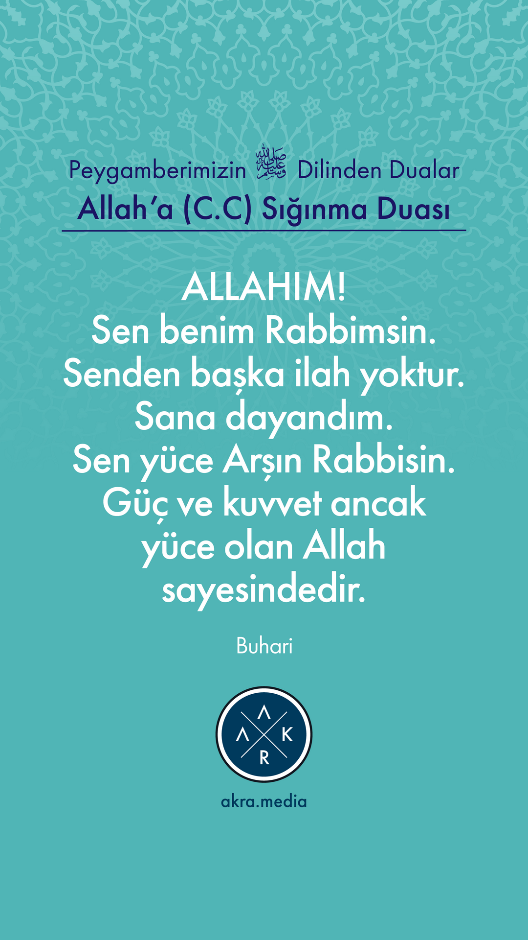 PEYGAMBERİMİZİN DİLİNDEN DUALAR