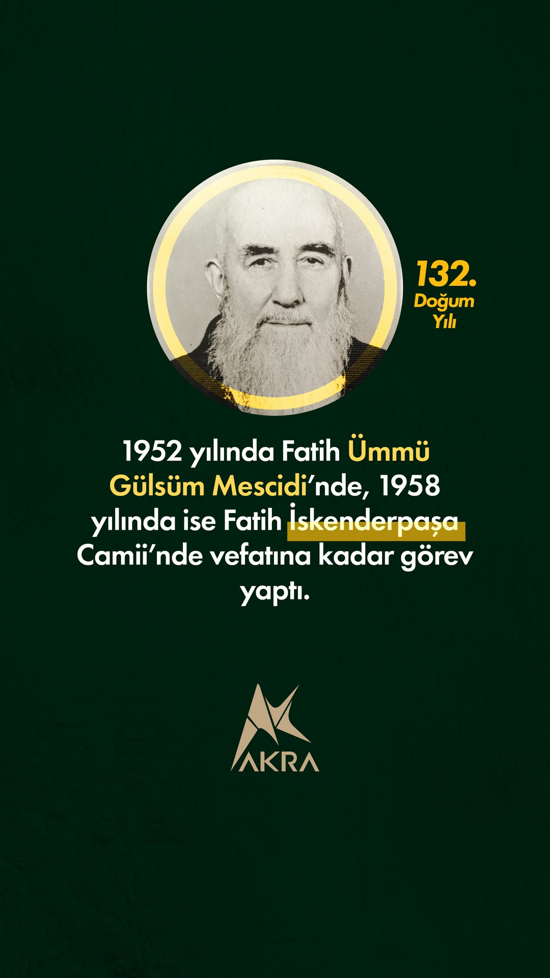 MEHMED ZAHİD KOTKU 132. YIL