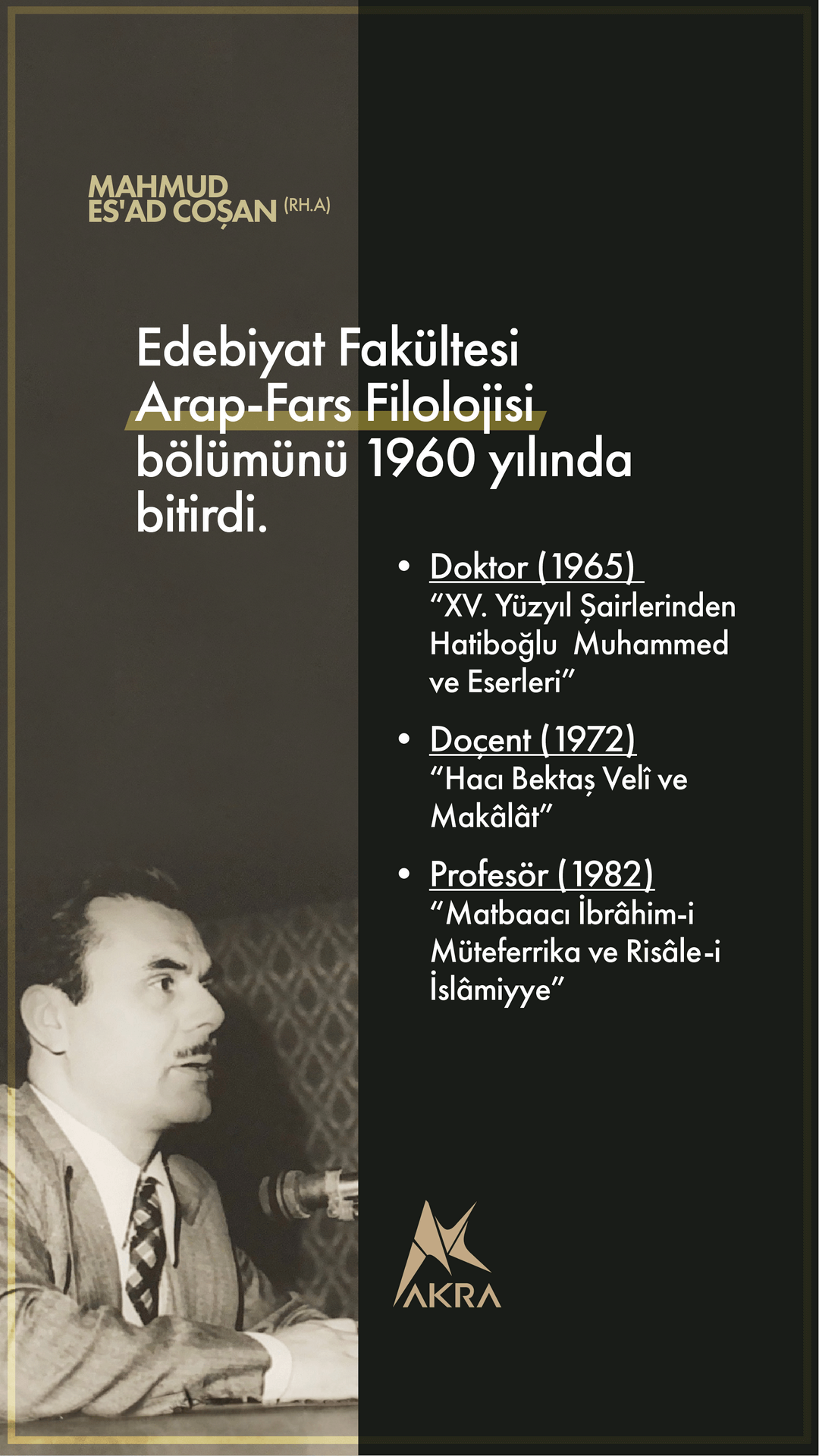MAHMUD ES'AD COŞAN HAYATI 90.YIL