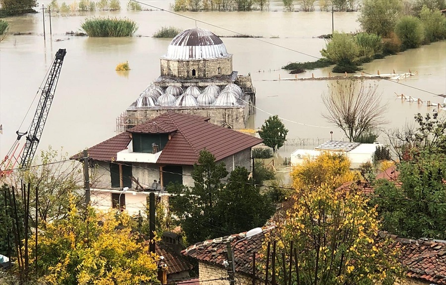 Arnavutluk İşkodra'da sel