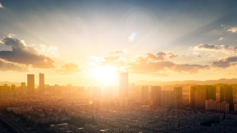 Şehir merkezinde hava daha sıcak hissediliyor 